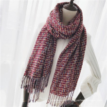 Кашемир женщин как классический проверено вязаная Зимняя печать шаль шарф (SP306)
